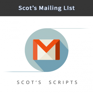 Scot's Mailing List