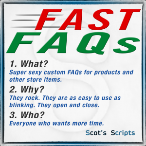 fast and easy faq system for miva merchant products